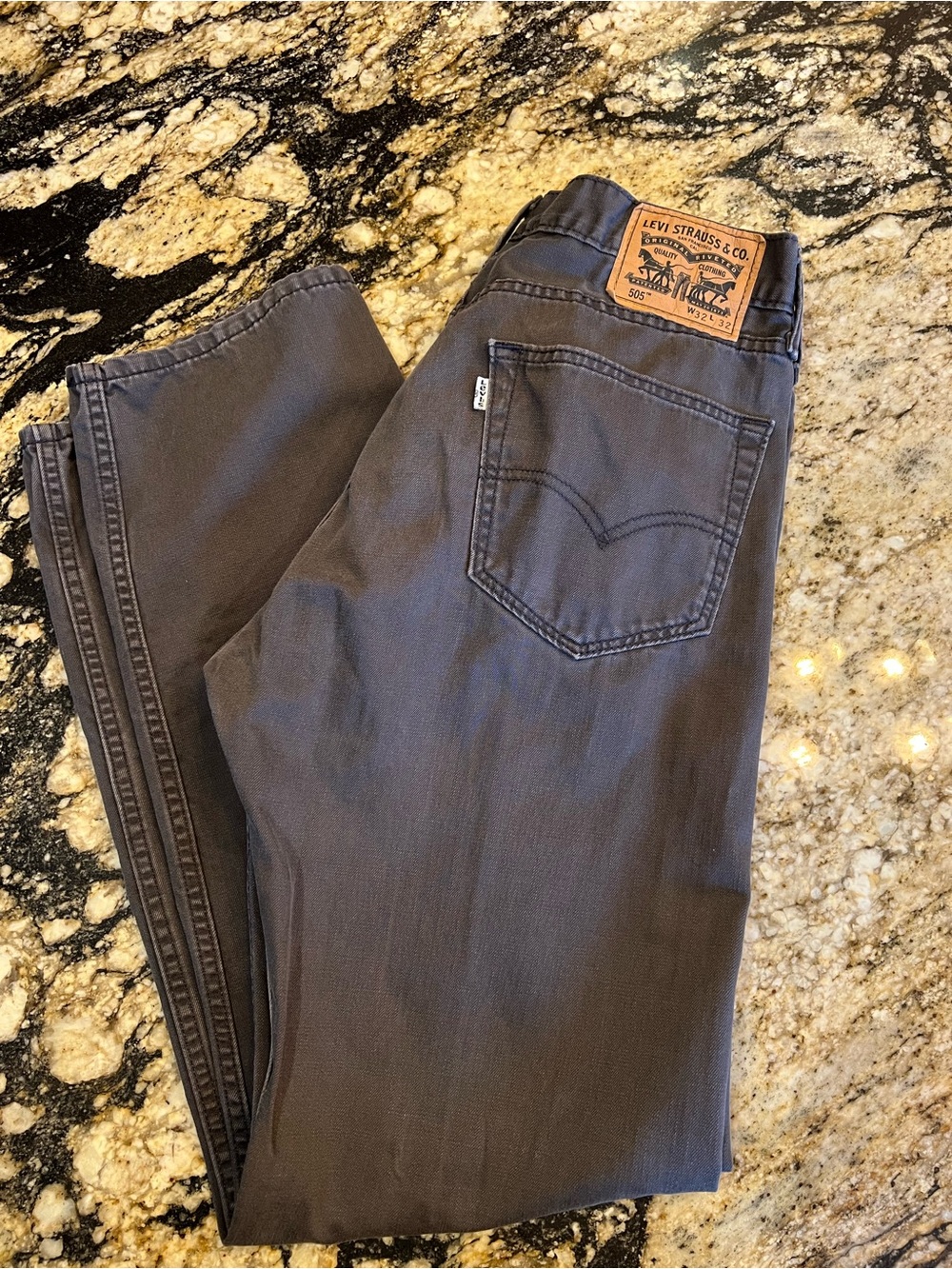 Levi's Men's Dark Gray Straight Jeans